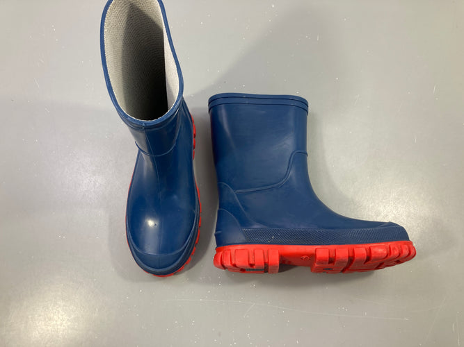 Bottes bleu marine semelle rouge, 31, moins cher chez Petit Kiwi