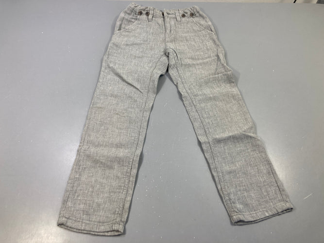 Pantalon chino gris chiné, moins cher chez Petit Kiwi