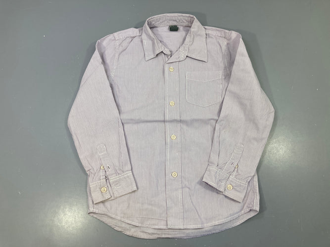 Chemise m.l grise rayée fine - tachée?, moins cher chez Petit Kiwi