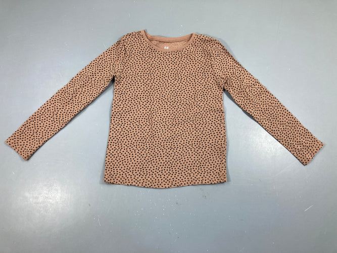 T-shirt m.l brun coeurs, moins cher chez Petit Kiwi