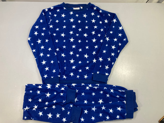 Pyjama 2pcs polar bleu étoiles, moins cher chez Petit Kiwi