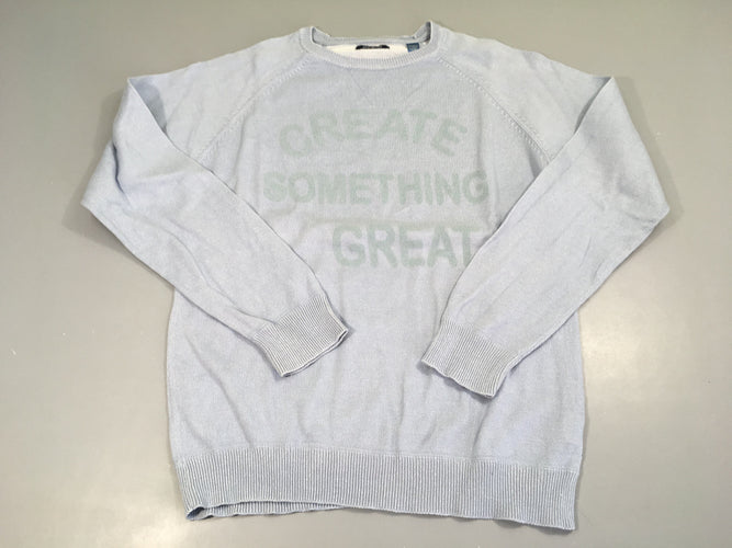 Pull bleu Create, moins cher chez Petit Kiwi
