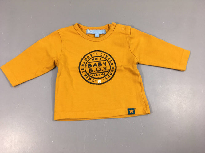 T-shirt m.l orange Baby Boy, moins cher chez Petit Kiwi