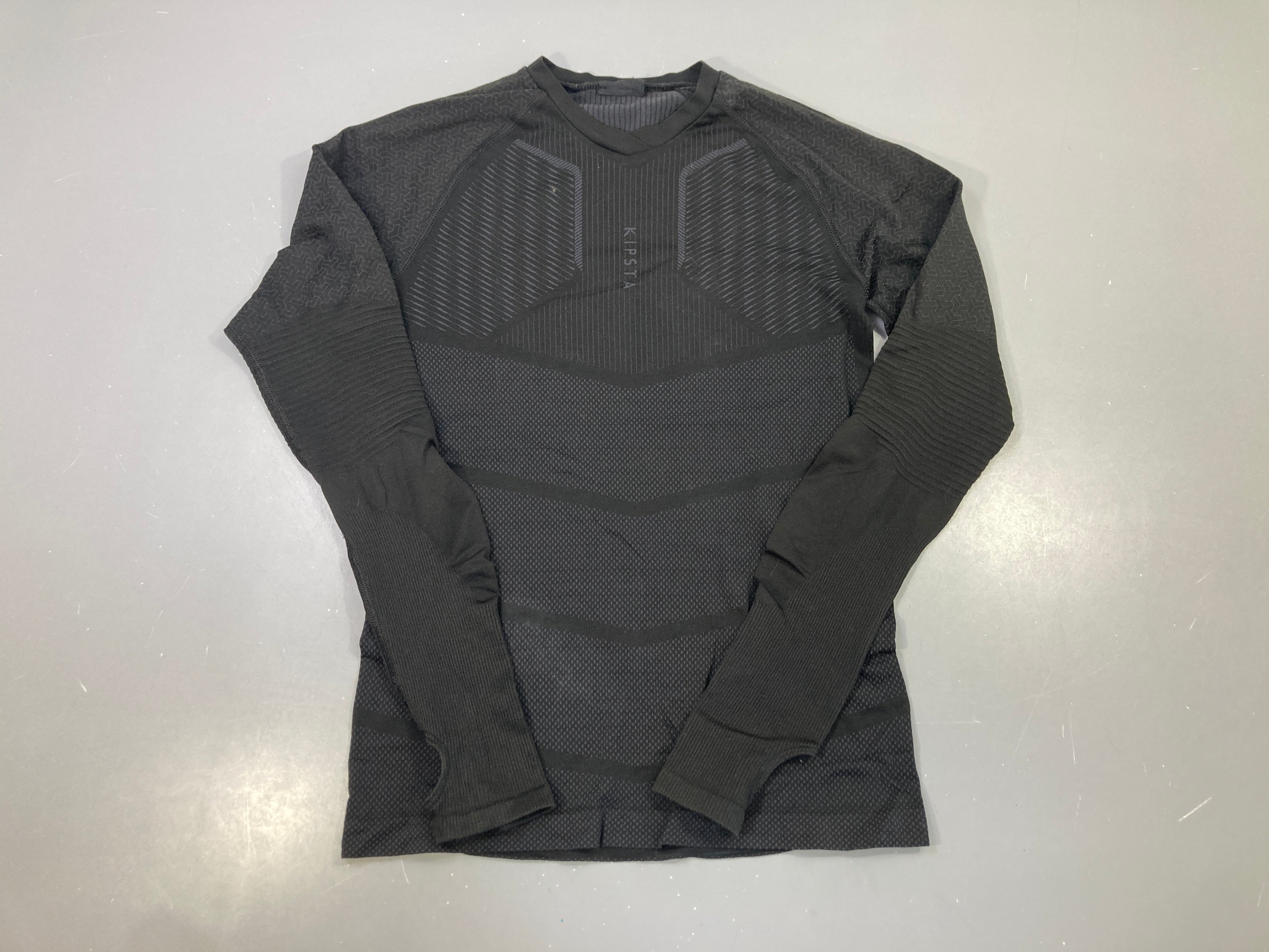 T-shirt m.l noir t.echnique, Kipsta