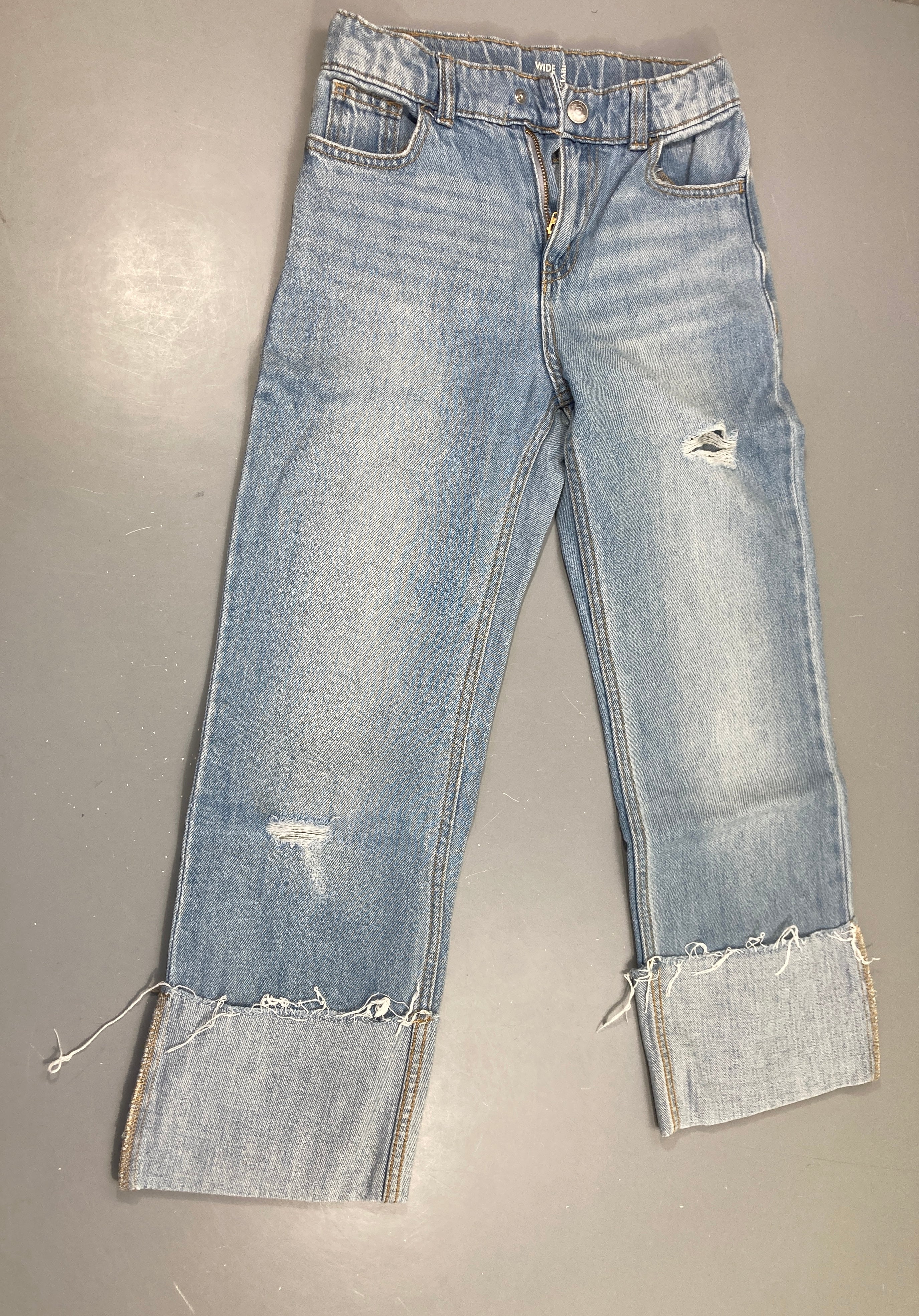 Jean Wide leg à revers