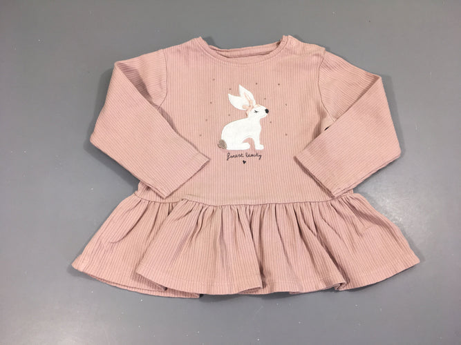 Tunique molleton rose lapin relief, Staccato, moins cher chez Petit Kiwi