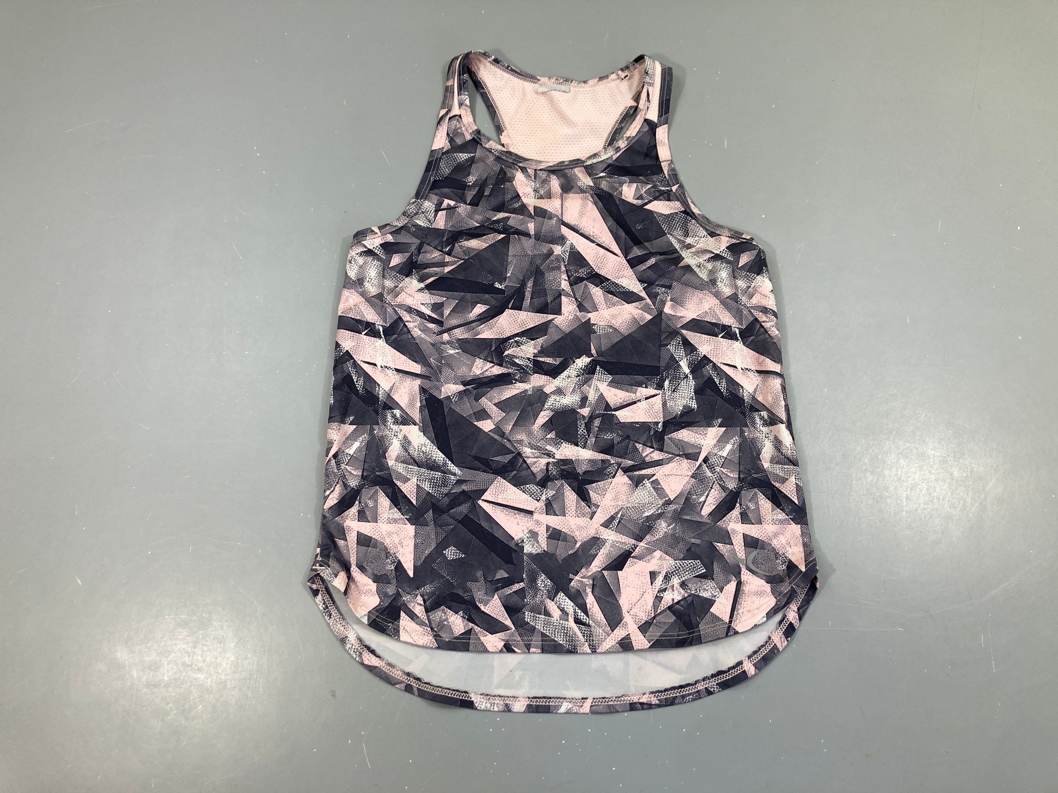 Débardeur de sport gris rose Taille estimée