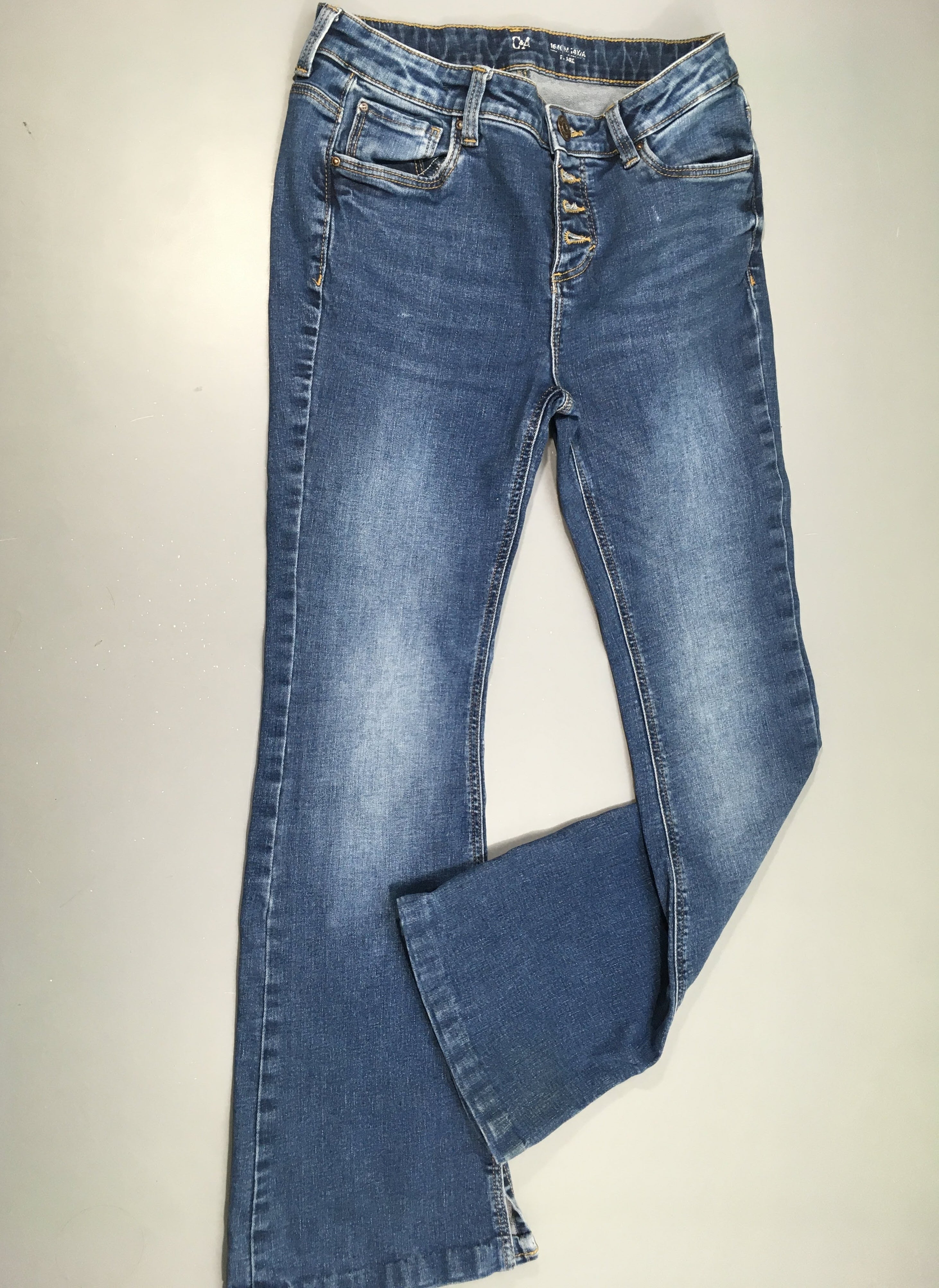 Jeans Flare bas fendu