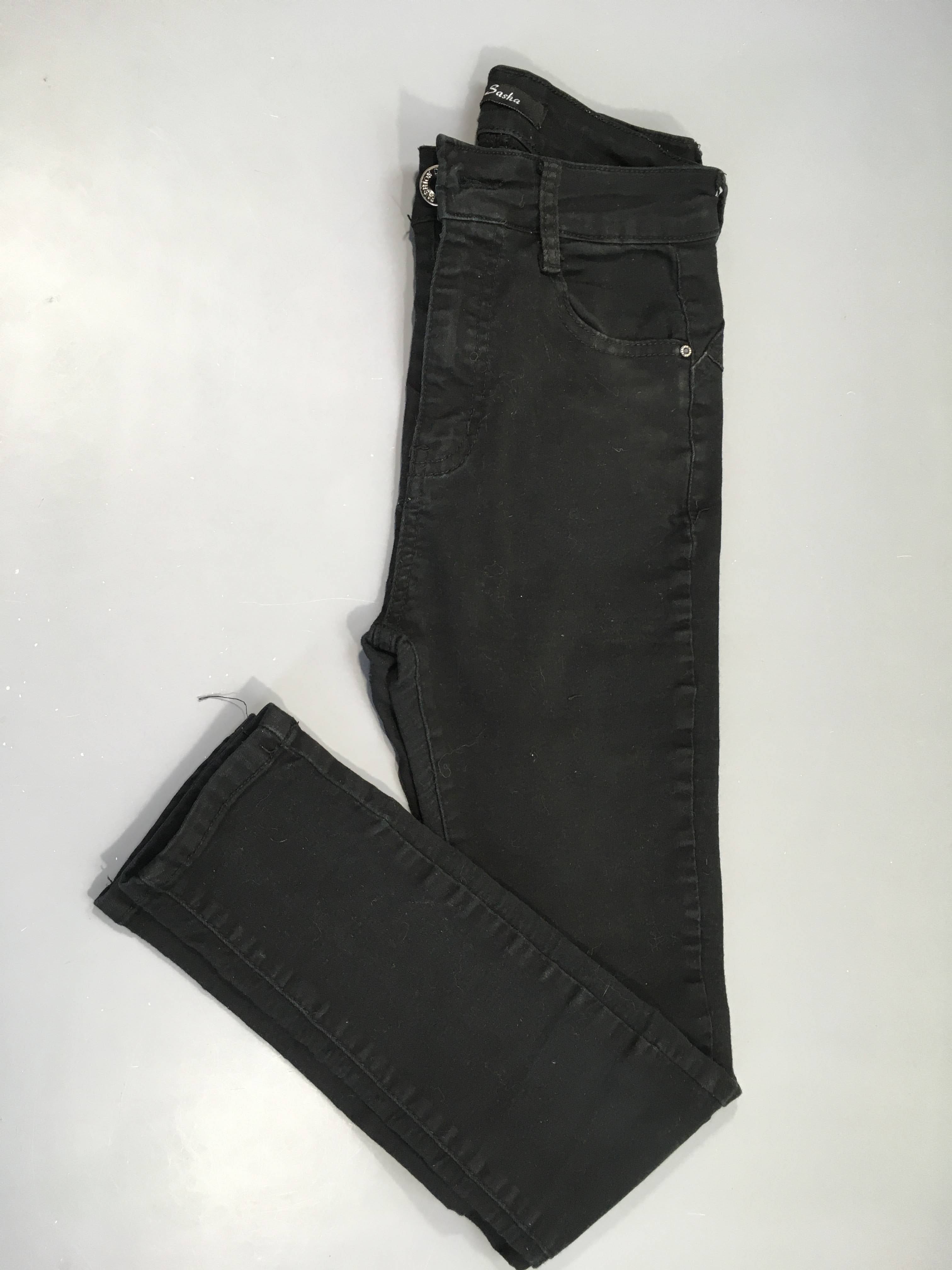 Jeans Skinny coton noir BY SASHA, 36