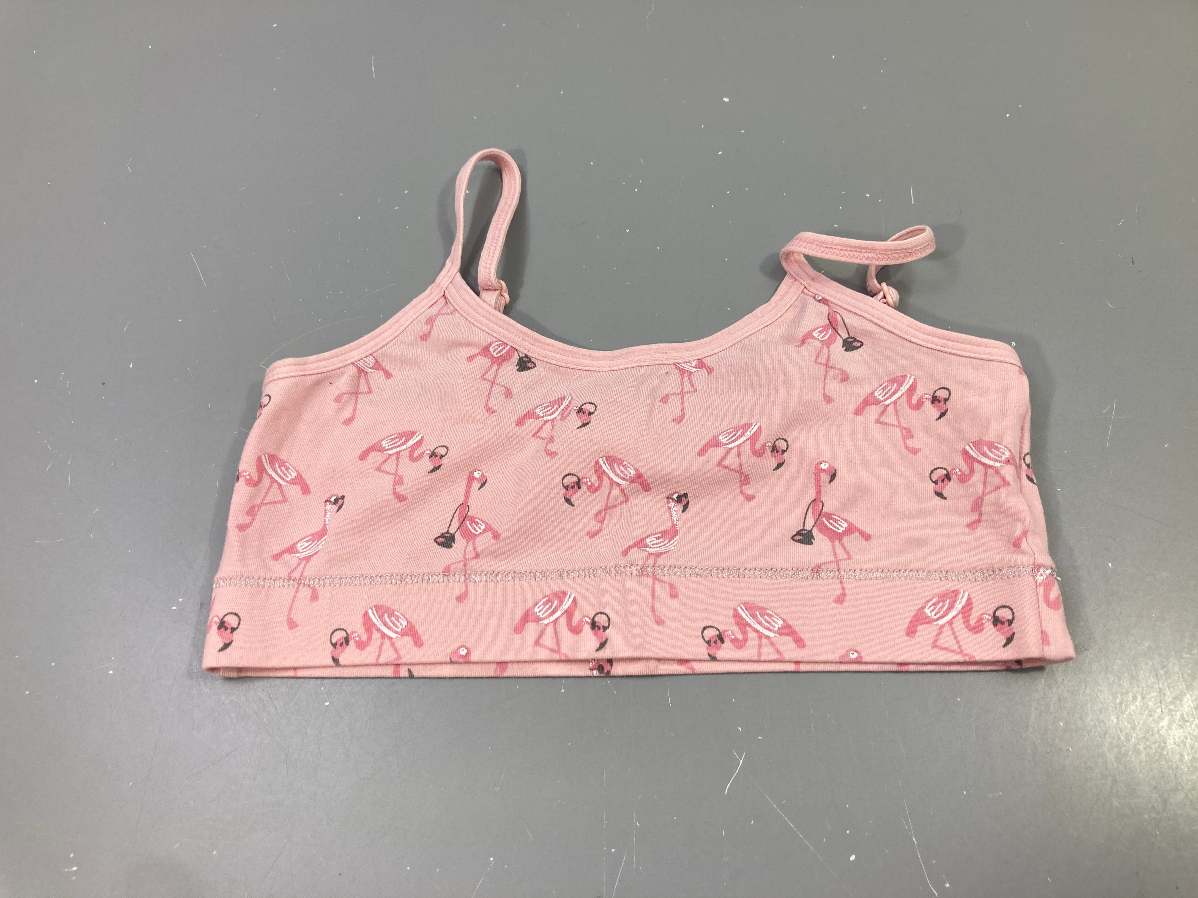 Brassière rose, imprimé flamants roses