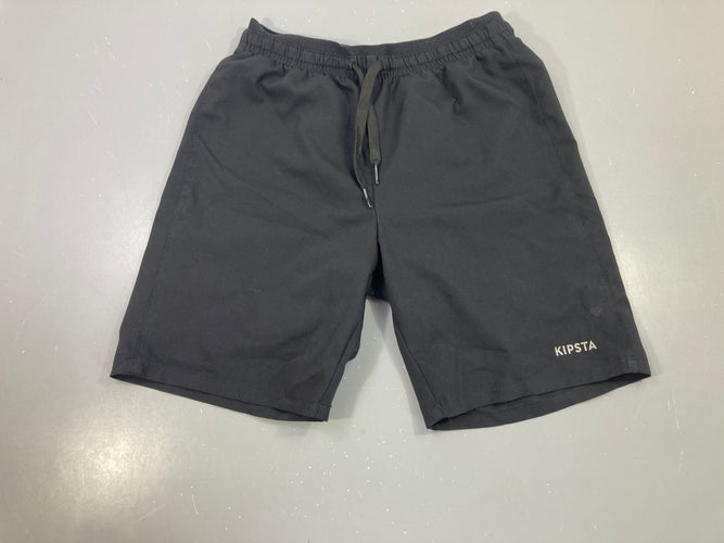 Short noir, cordon de serrage, Kipsta, moins cher chez Petit Kiwi