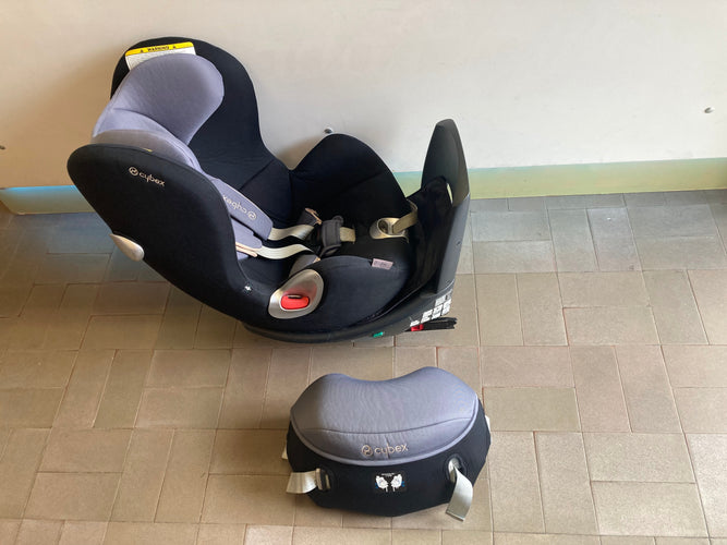 Siège auto  noir/gris Platinium Sirona, rotatif et inclinable, groupe 0+/1, 0-18kg Cybex, moins cher chez Petit Kiwi