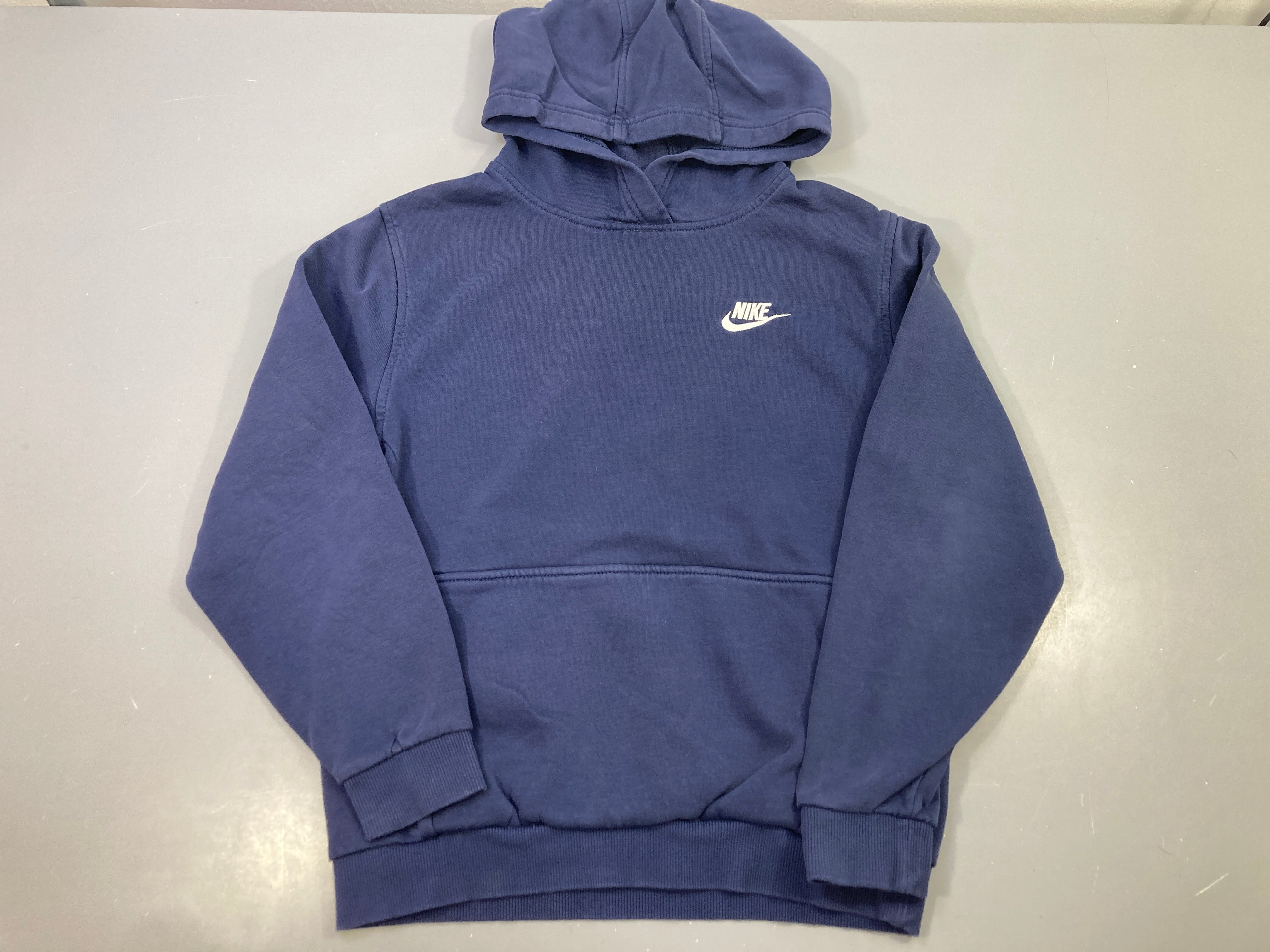 Sweat capuche bleu marine logo