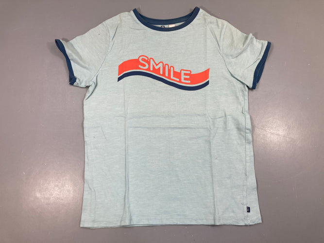 T-shirt m.c bleu flammé s.mile Légèrement bouloché, moins cher chez Petit Kiwi