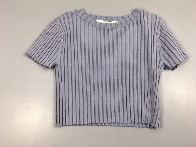T-shirt m.c côtes bleu, moins cher chez Petit Kiwi