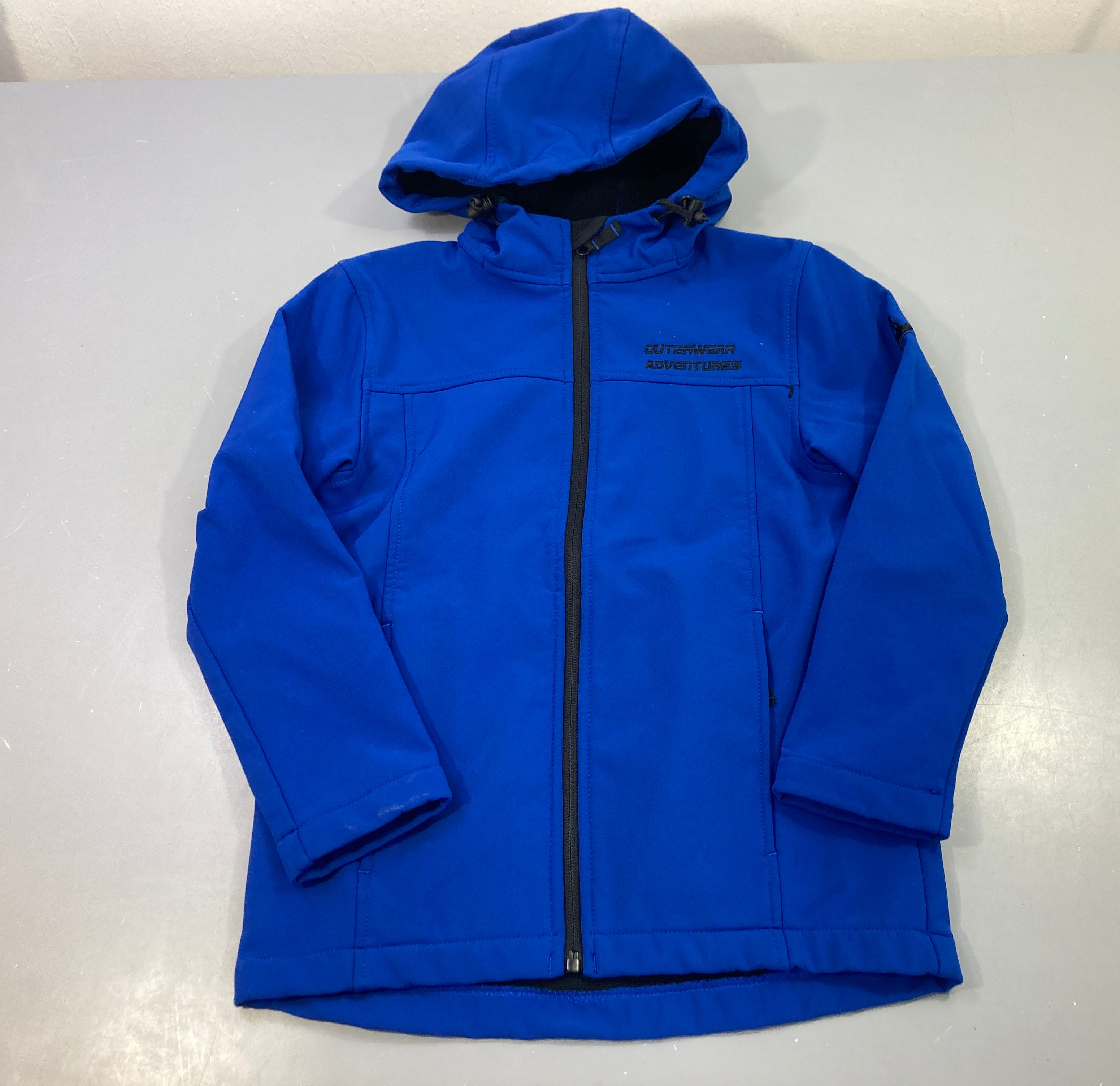 Veste capuche softshell bleu roi, Outerwear Adventures