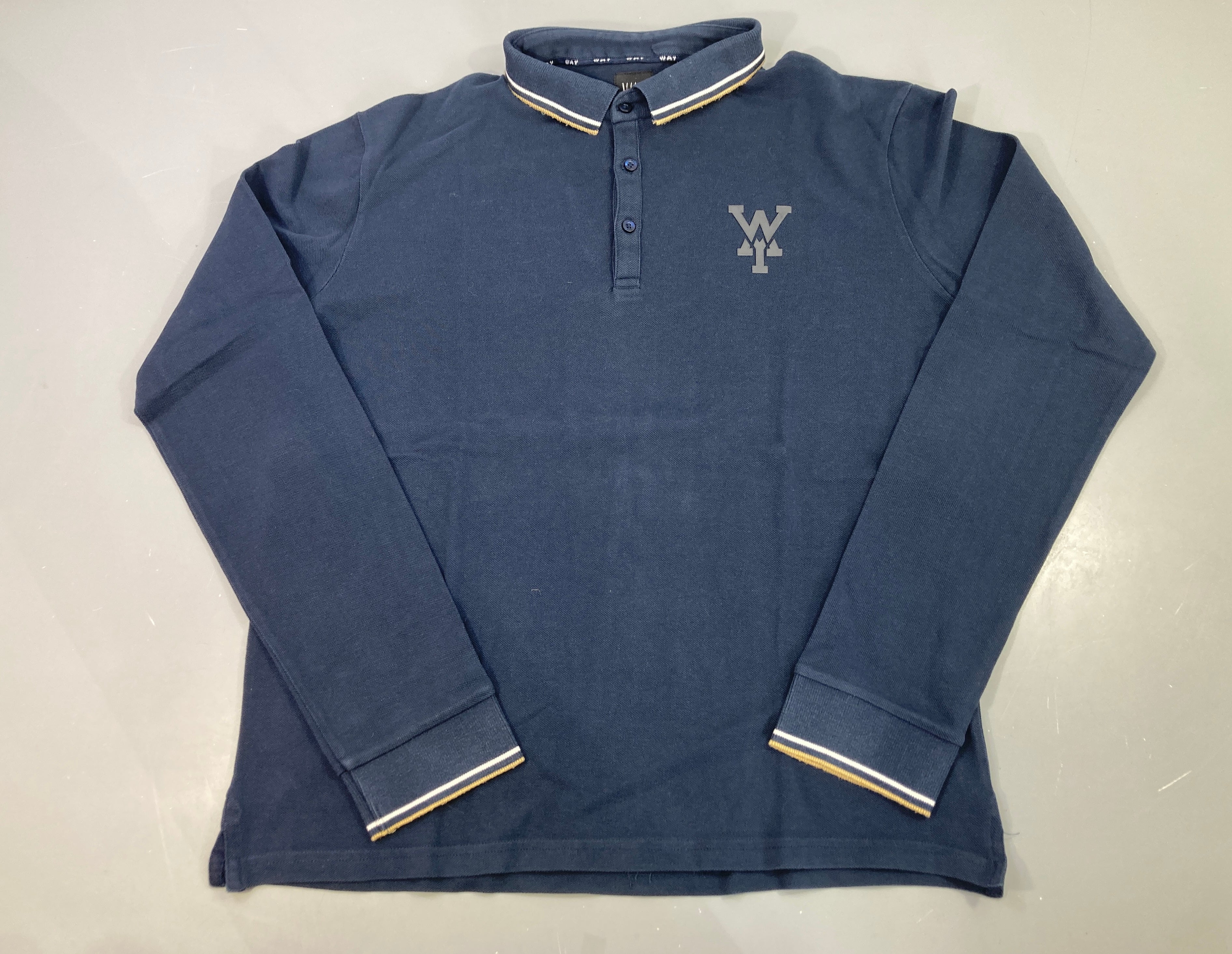 Polo m.l bleu marine, WAY