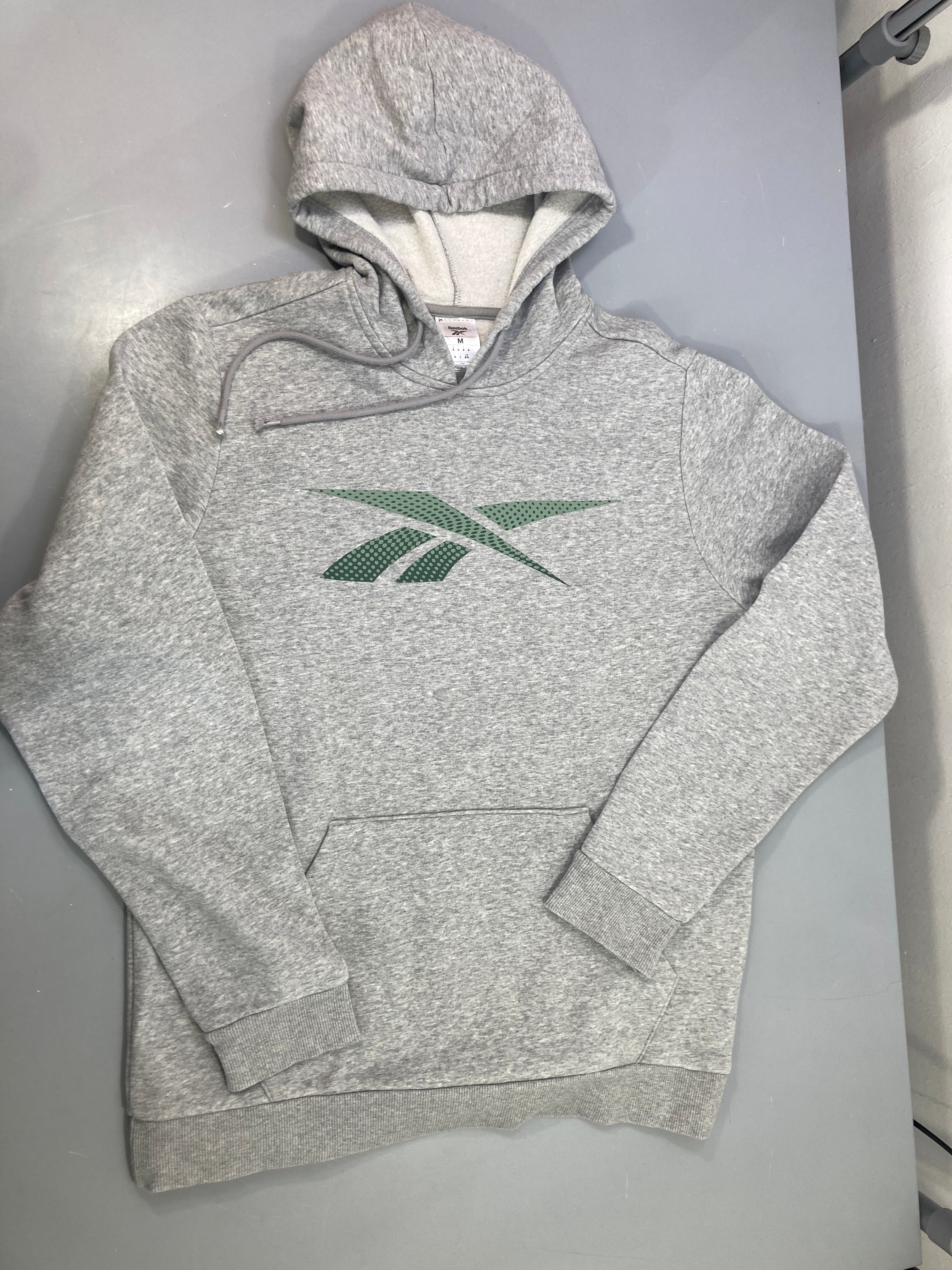 Sweat à capuche gris chiné, Reebok