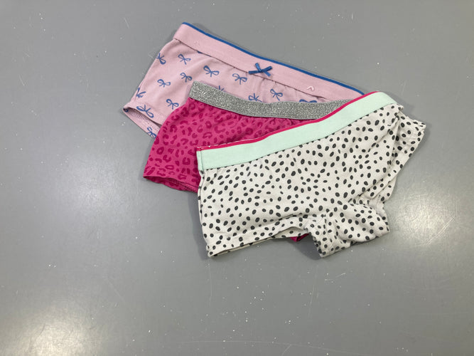 3 Culottes noeud/pois/léopard, moins cher chez Petit Kiwi