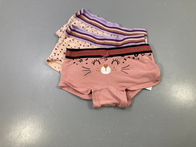 3 Culottes chat/coeurs/coeurs, moins cher chez Petit Kiwi