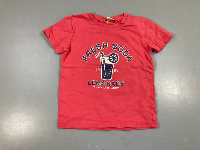 T-shirt m.c rose Fresh Soda, moins cher chez Petit Kiwi