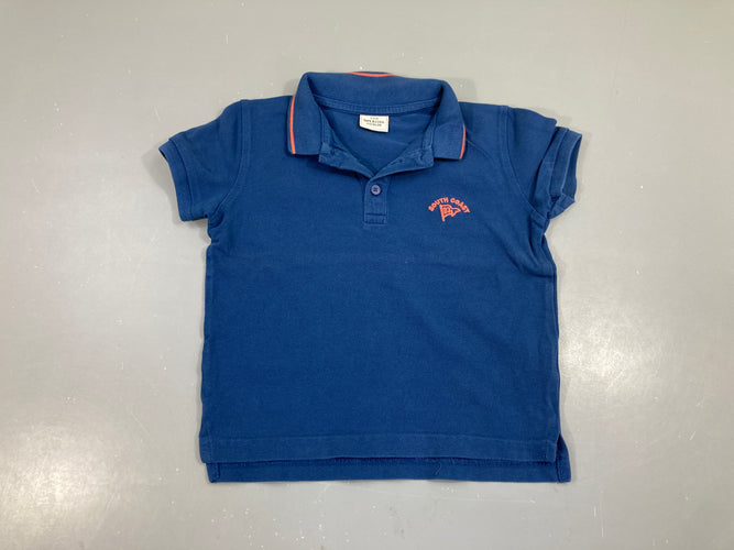 Polo m.c bleu South Coast 83, moins cher chez Petit Kiwi