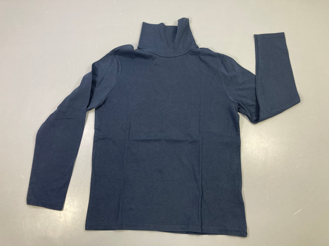 T-shirt m.l col roulé bleu marine, moins cher chez Petit Kiwi