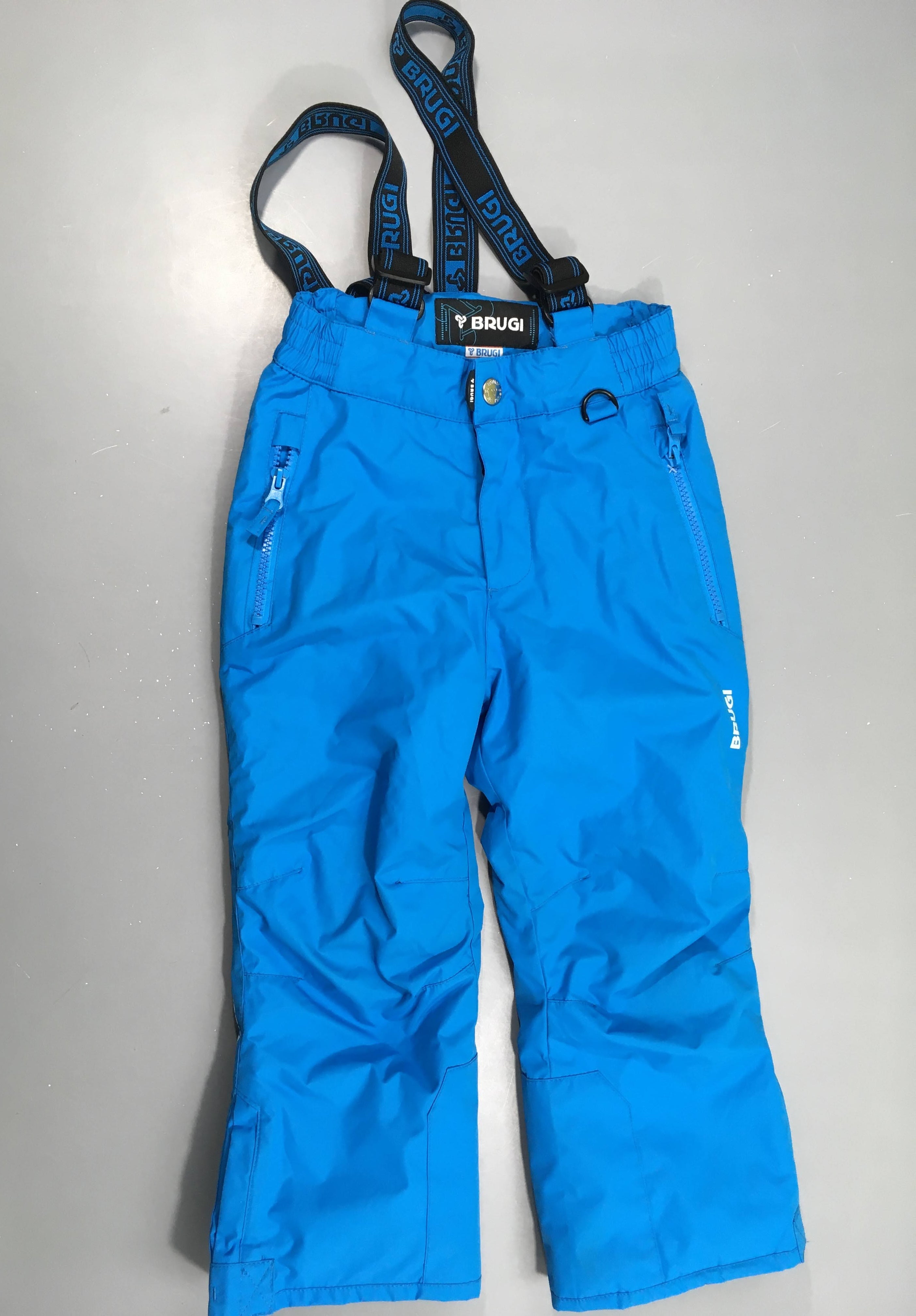 Pantalon de ski bleu bretelles Brugi
