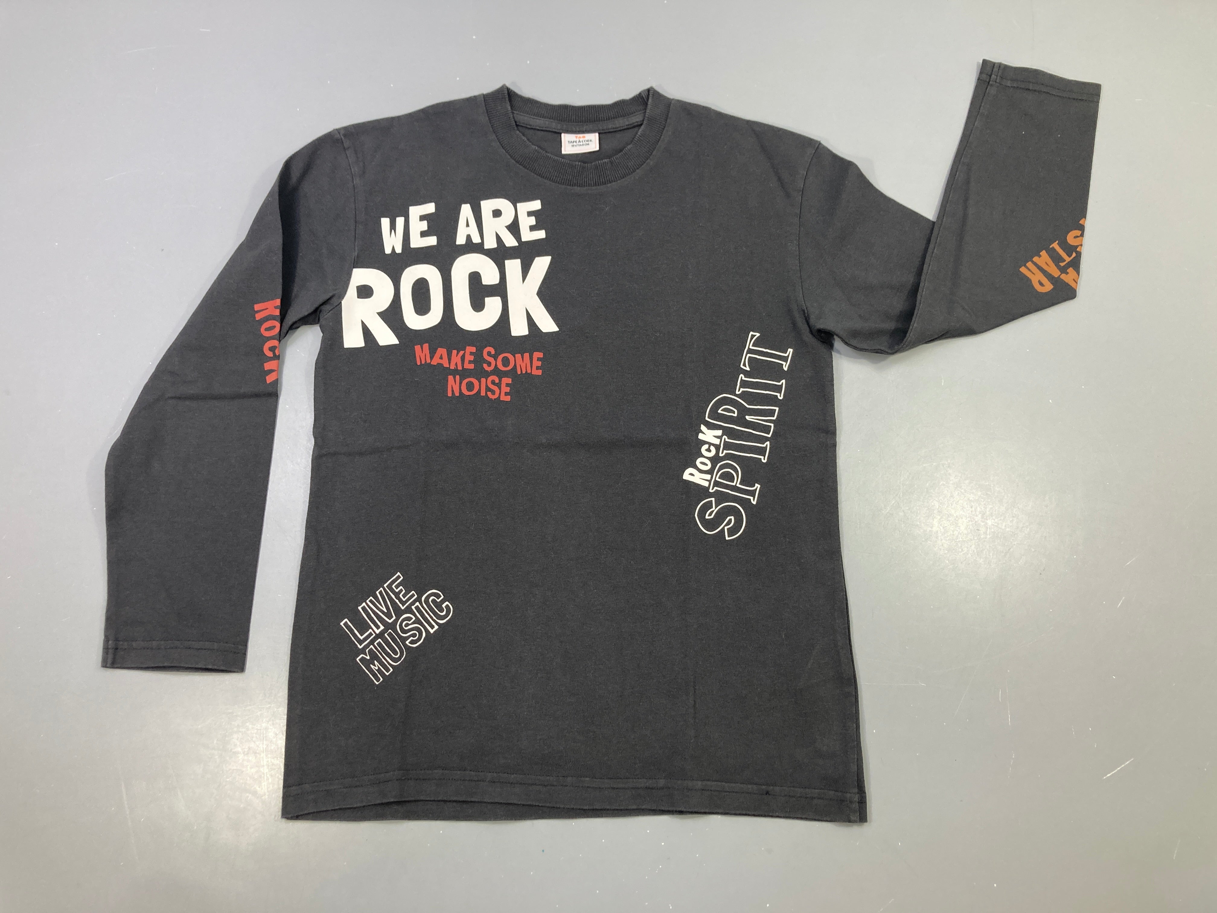 T-shirt m.l gris anthracite imprimé We Are Rock
