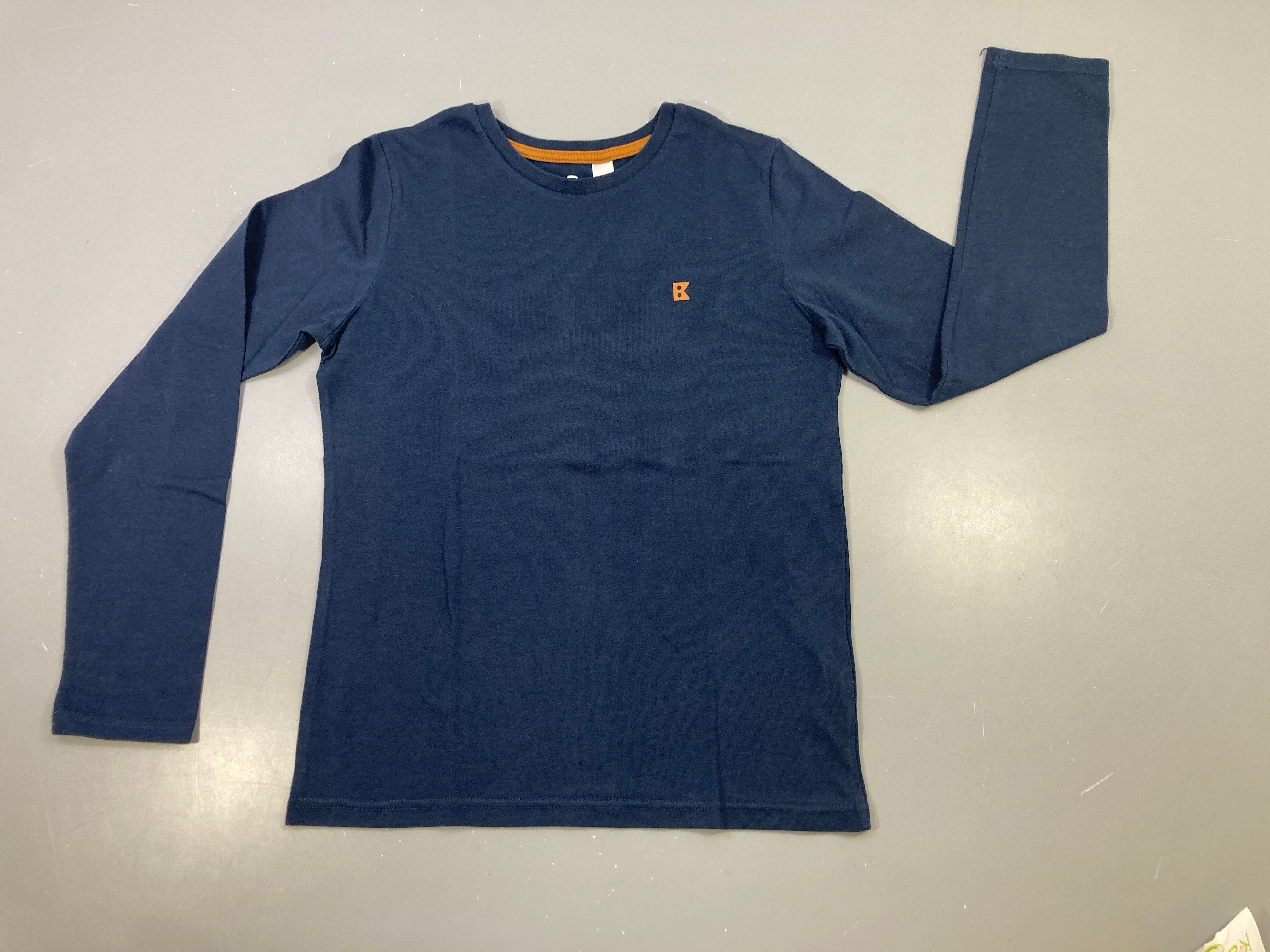 T-shirt m.l bleu marine uni