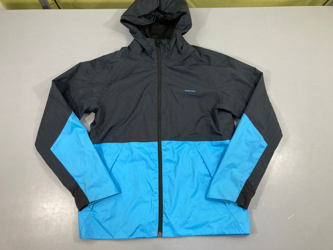 Veste coupe vent à capuche bleu, moins cher chez Petit Kiwi