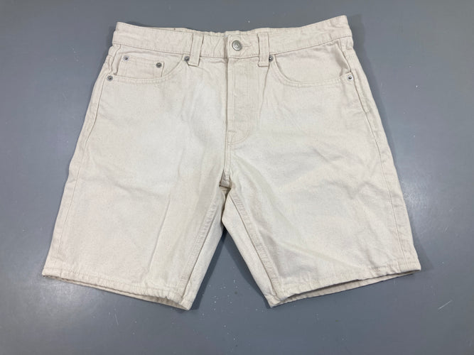 Bermuda en jean blanc cassé Only & Sons, moins cher chez Petit Kiwi