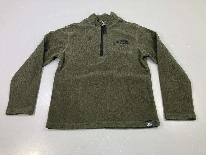 Pull vert kaki polaire fin, The North Face, moins cher chez Petit Kiwi