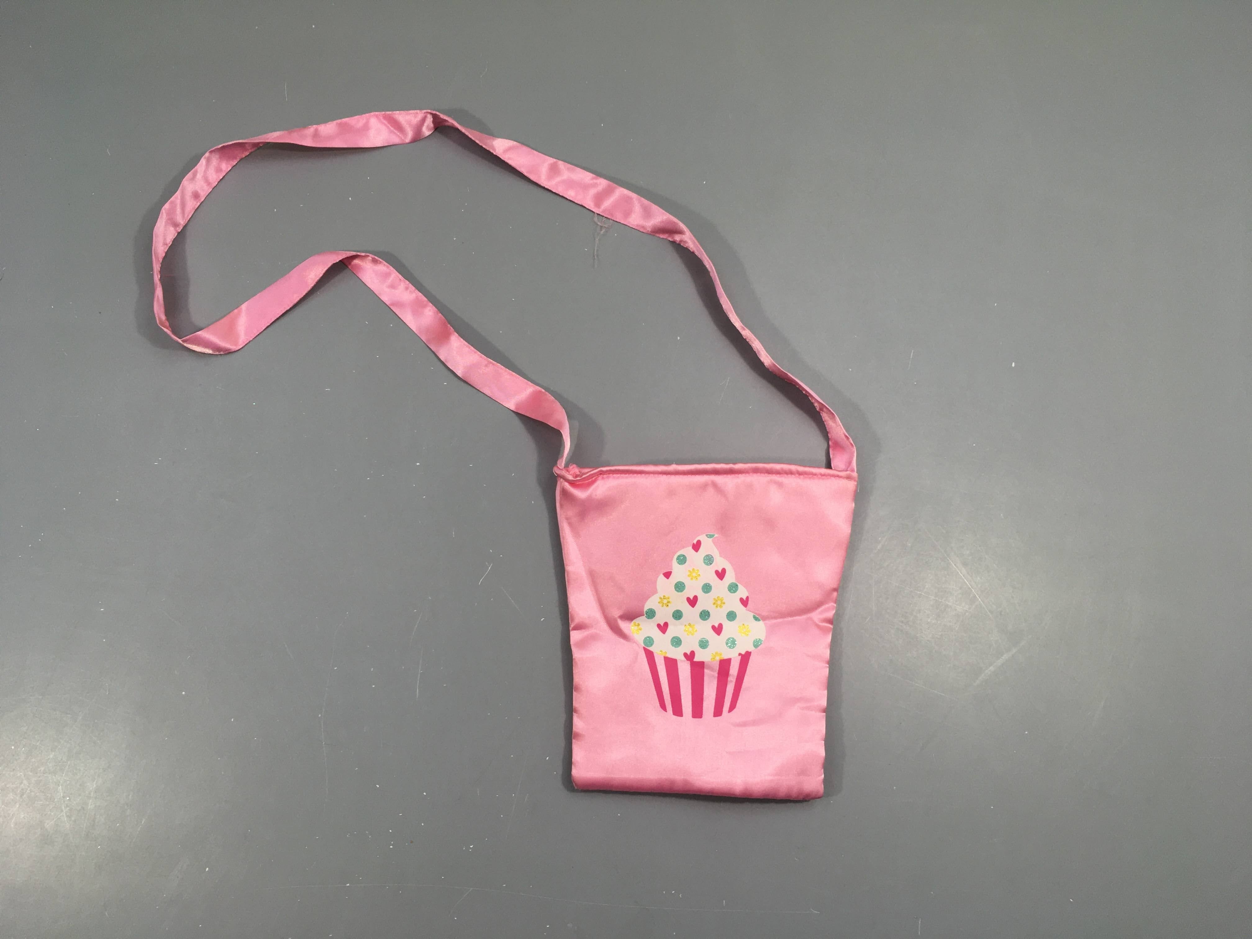 Sacoche textile rose Cup Cake