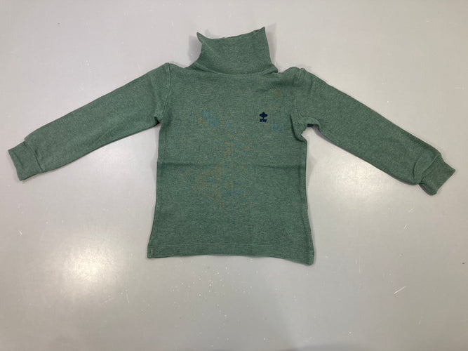 T-shirt m.l col roulé vert, moins cher chez Petit Kiwi