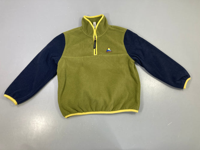 Pull polaire vert bleu marine, Octopus.mi, moins cher chez Petit Kiwi