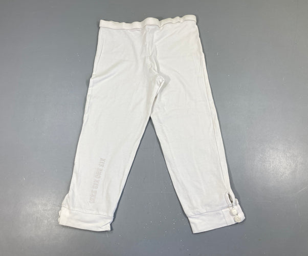 Legging 3/4 blanc ikks six one six, moins cher chez Petit Kiwi
