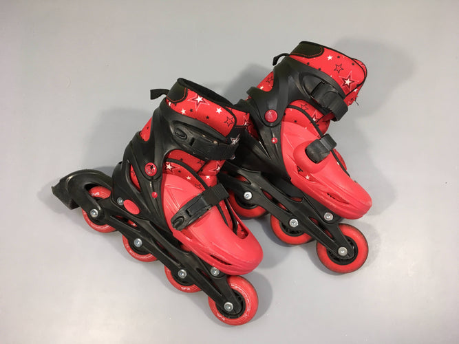 Rollers rouges ajustables Plas.ma SFR, 33-37, moins cher chez Petit Kiwi