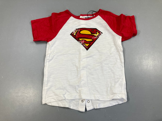T-shirt m.c blanc-rouge Spiderman pression dos, moins cher chez Petit Kiwi