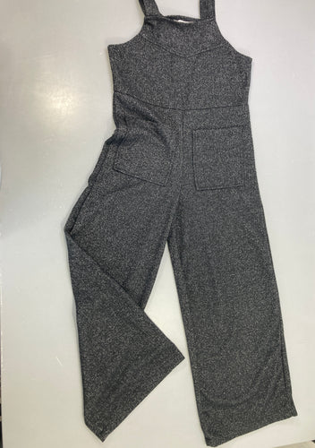 Combinaison pantalon s.m gris chiné style tweed, moins cher chez Petit Kiwi