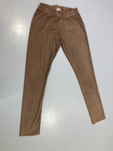 Legging marron suédine, moins cher chez Petit Kiwi