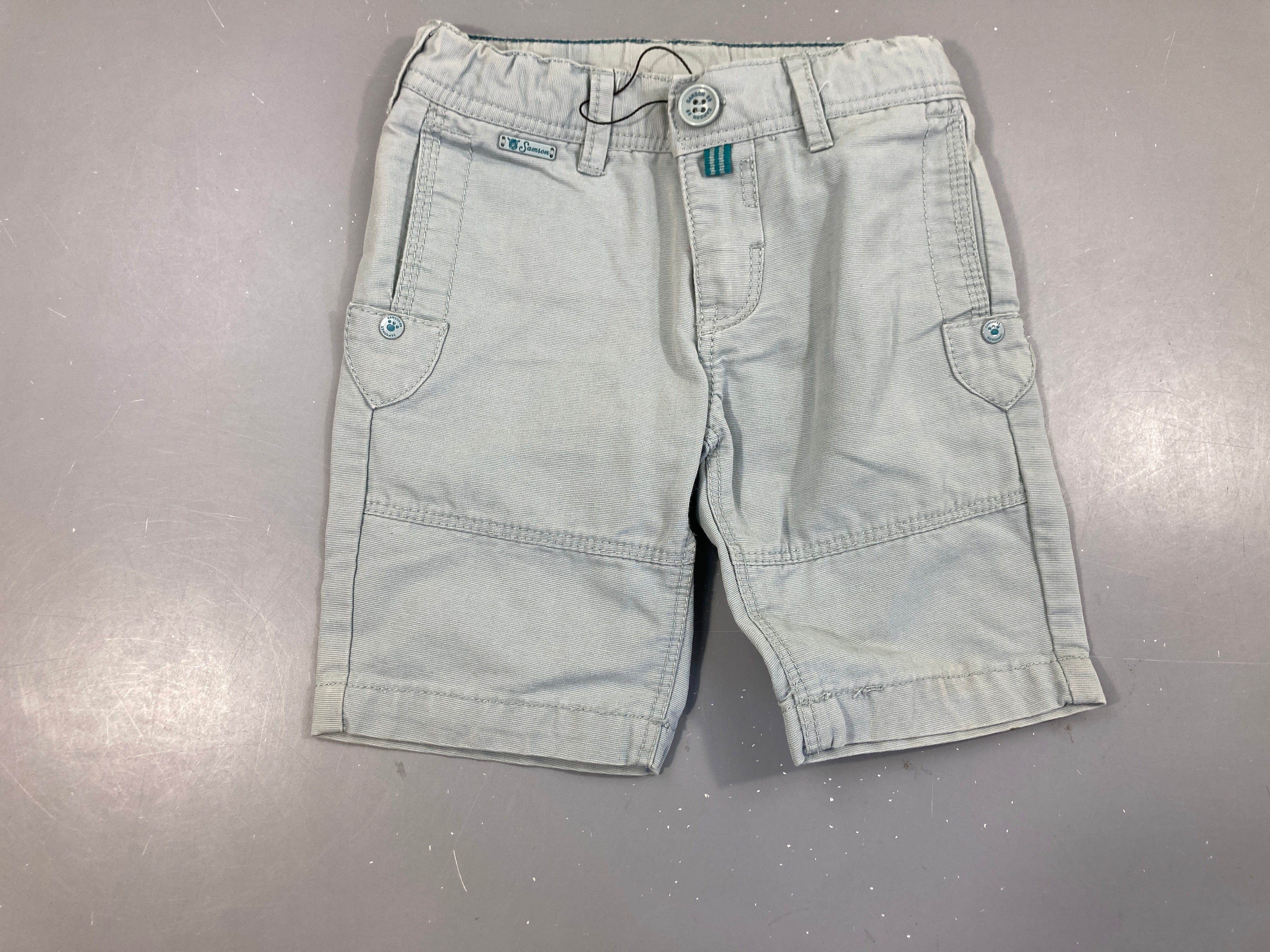 Bermuda chino vert clair Légèrement souillé arrière Samson