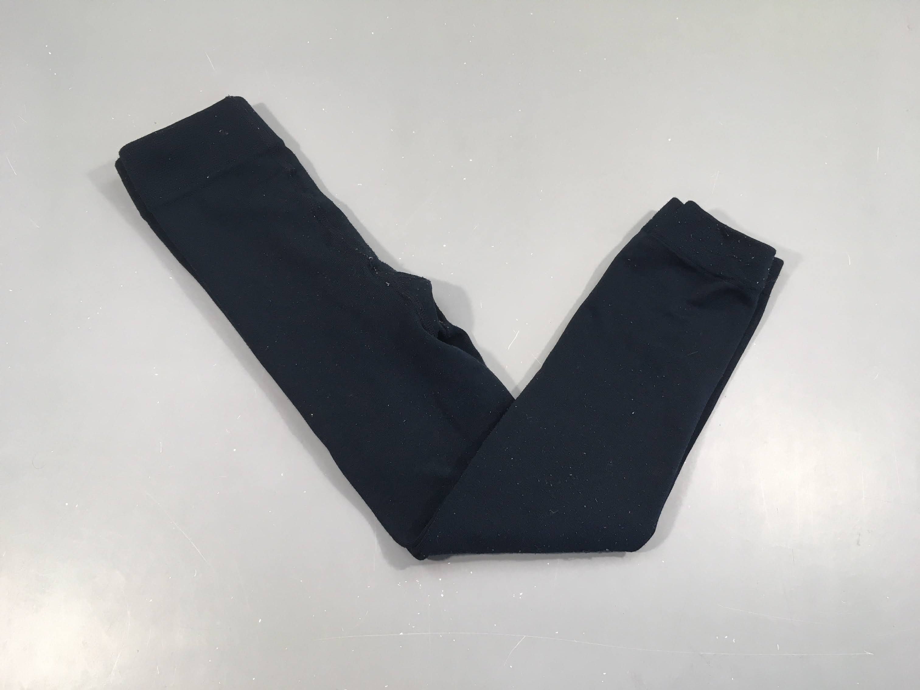 Collants bleu foncé thermique sans pieds