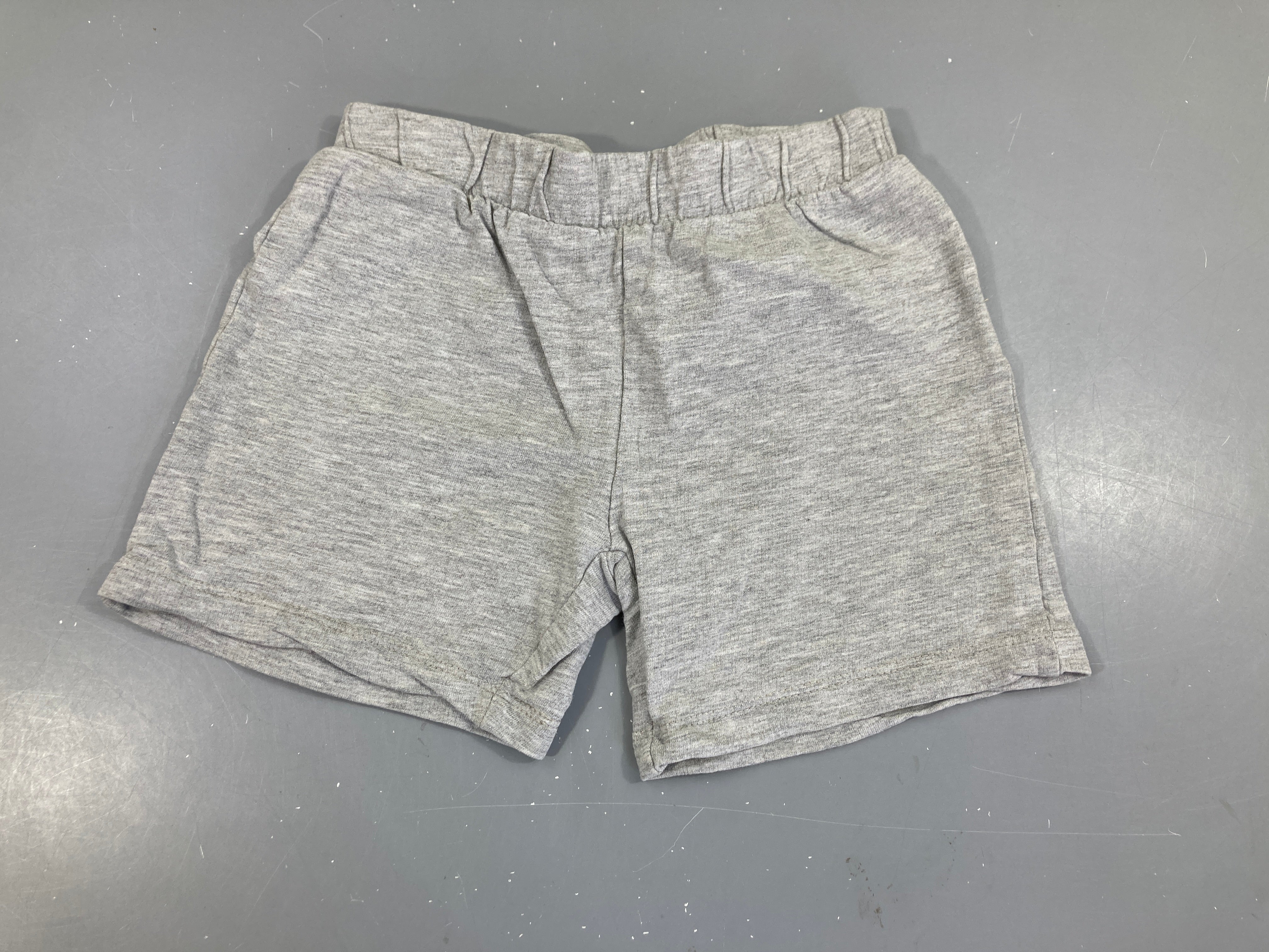 Short jersey gris chiné
