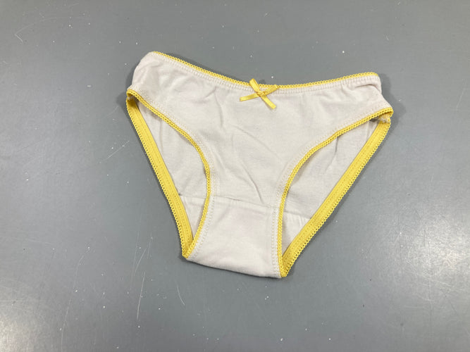 Culotte blanc/jaune, moins cher chez Petit Kiwi