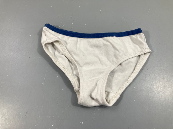Culotte blanc/bleu, moins cher chez Petit Kiwi