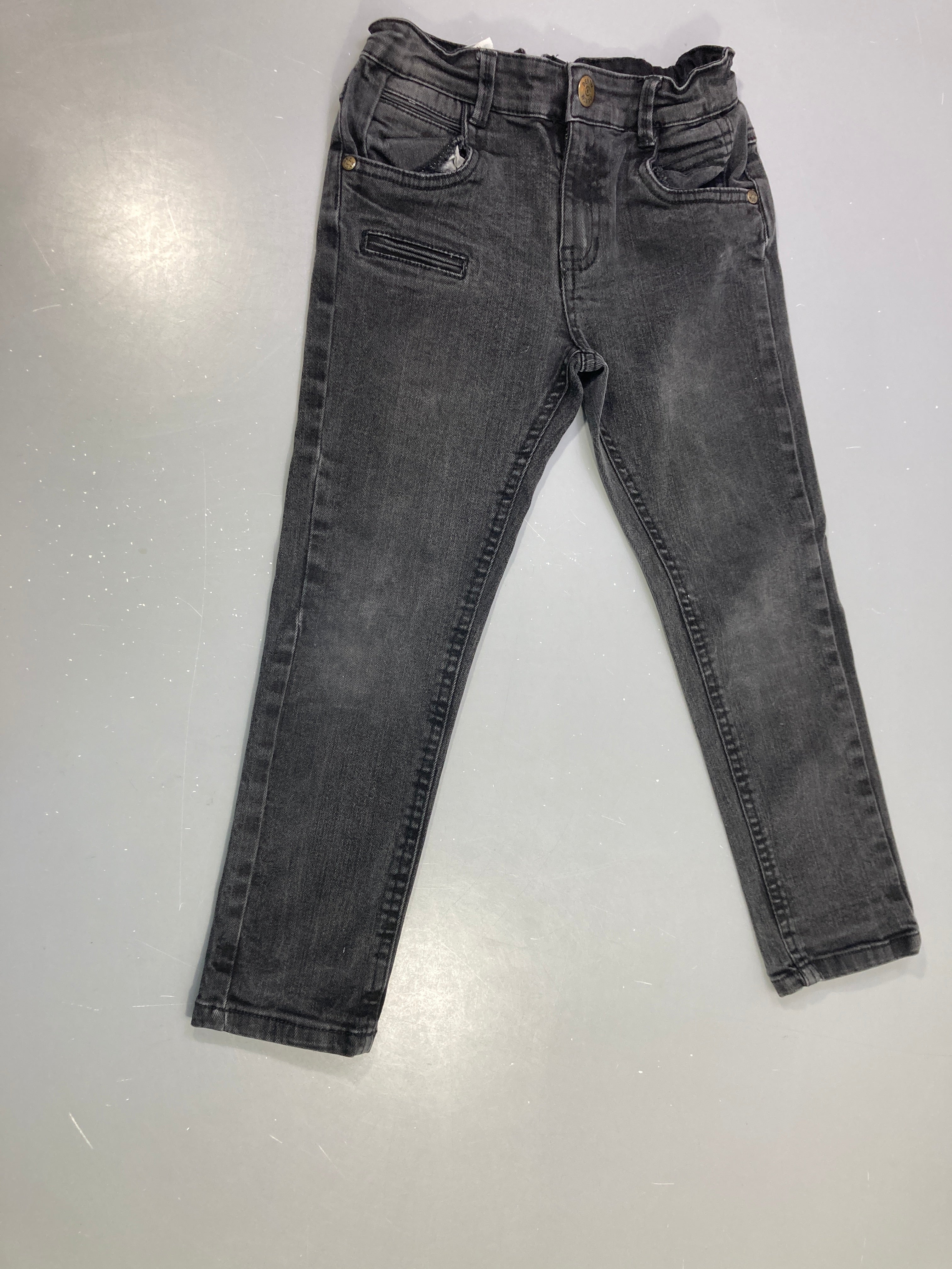 Pantalon jean gris délavé slim