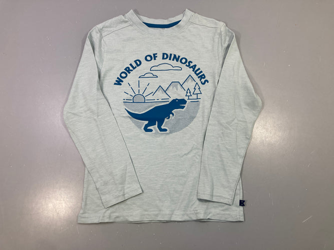 T-shirt m.l gris chiné World of Dinosaurs, dinosaure, moins cher chez Petit Kiwi