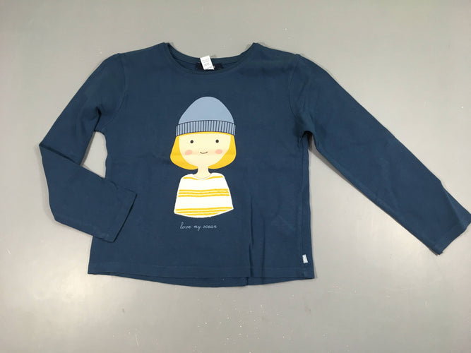 T-shirt m.l bleu foncé garçon love ocean, moins cher chez Petit Kiwi
