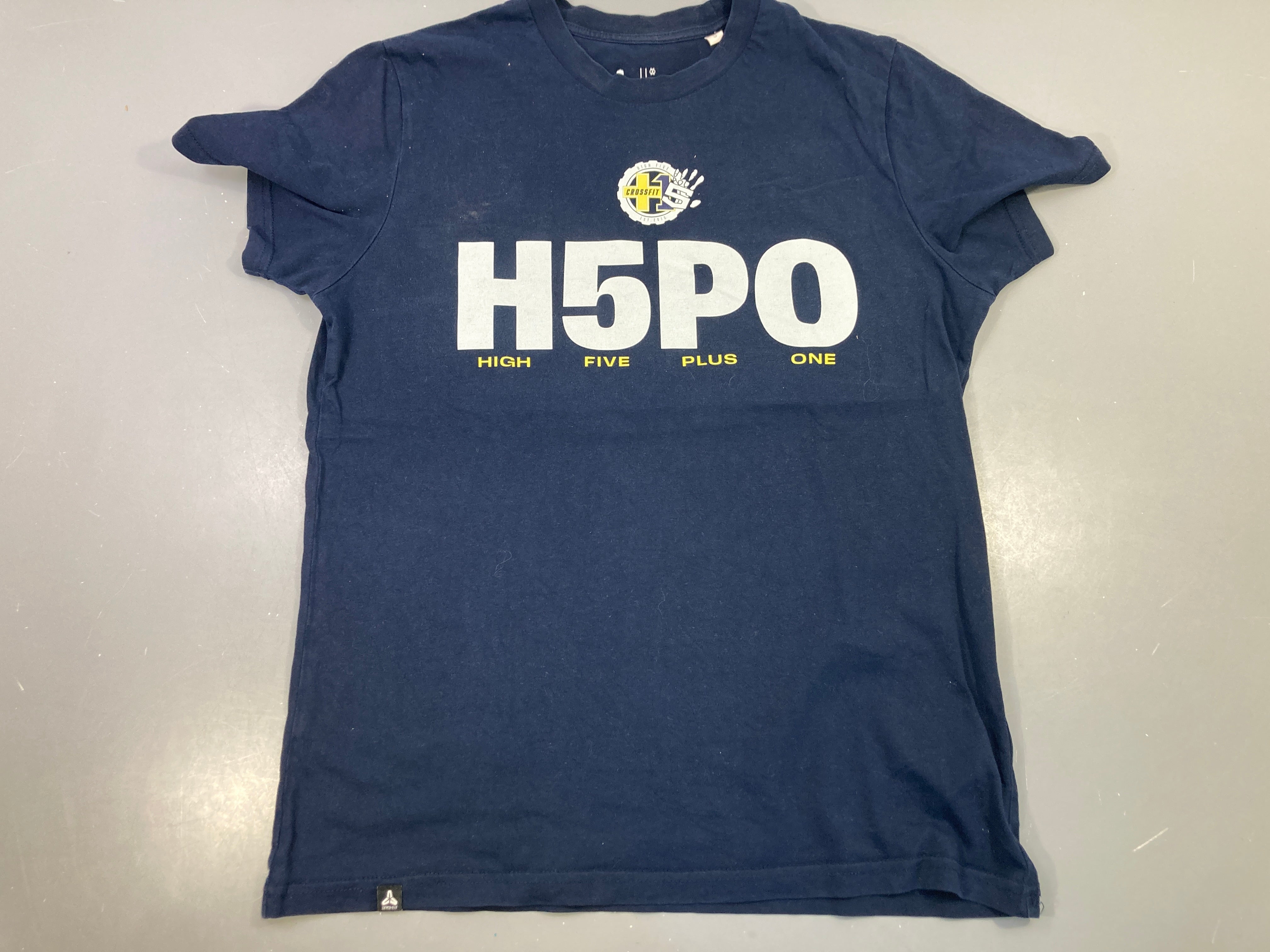 T-shirt m.c bleu marine imprimé Crossfit H5PO